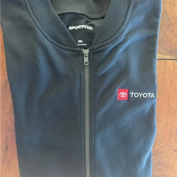 Sport-Tec Jacket Unisex XXL Black Super Cozy Fleece Full Zip with Toyota logo - Picture 6 of 6